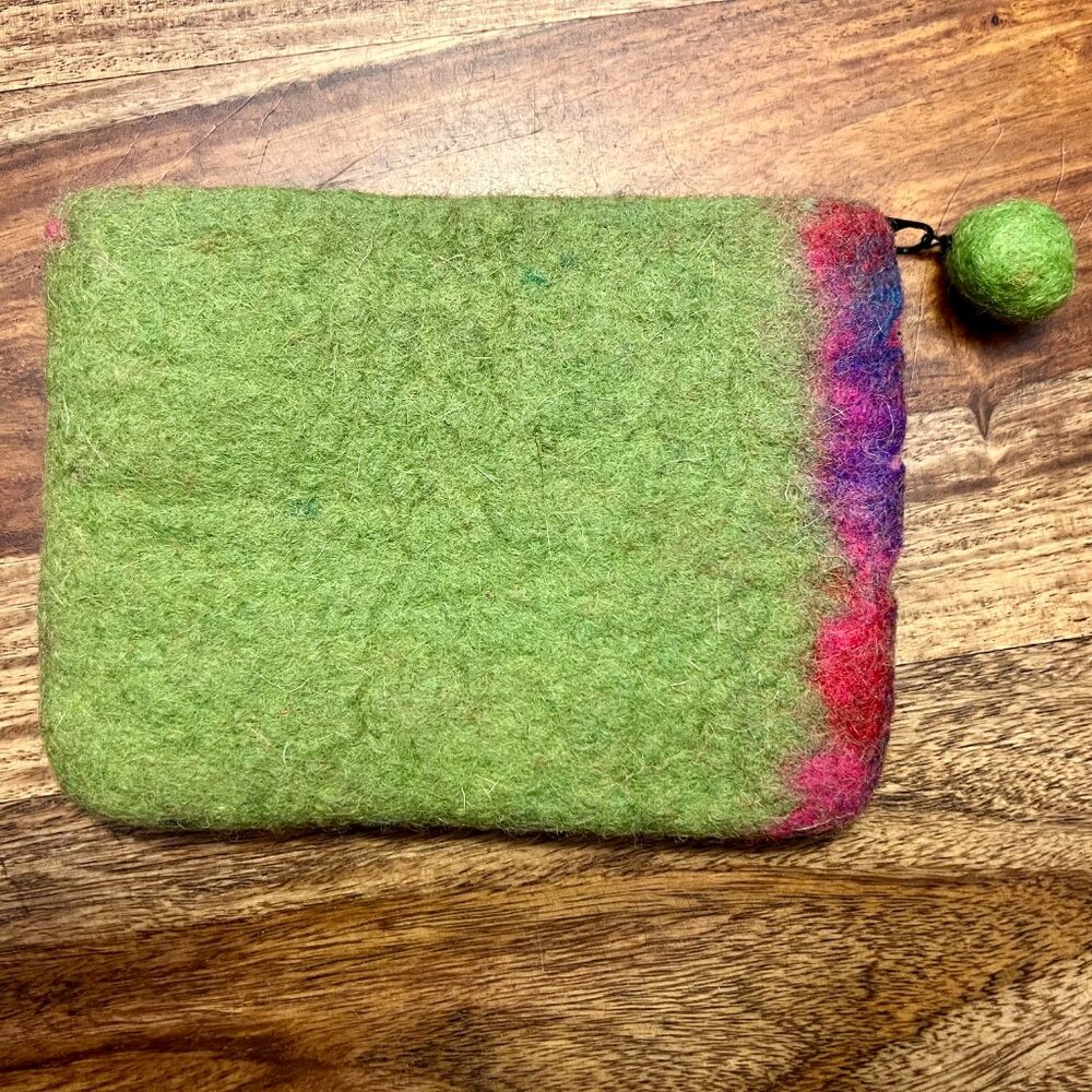 Felted Coin Pouch - Picture 2 of 3